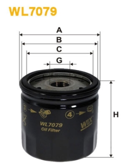 Фільтр оливний WIX FILTERS WL7079 (фото 1)