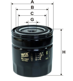 Фільтр оливний WIX FILTERS WL7097 (фото 1)
