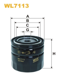 Фільтр оливний WIX FILTERS WL7113