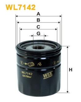 7142 (580) WIX FILTERS WL7142