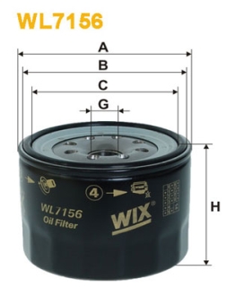 Фільтр оливний WIX FILTERS WL7156 (фото 1)