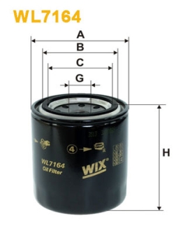 Фільтр оливний WIX FILTERS WL7164 (фото 1)
