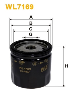 Фильтр масляный WIX FILTERS WL7169 (фото 1)