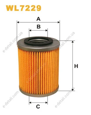 Фильтр масляный Opel Vectra 2.0 DI 16V 95-02 WIX FILTERS WL7229 (фото 1)