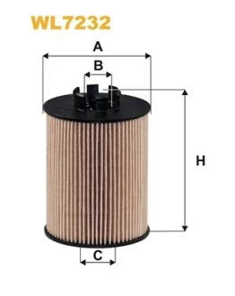 Фильтр масляный Opel Combo 1.4 16V 05- (h=88.5mm) WIX FILTERS WL7232