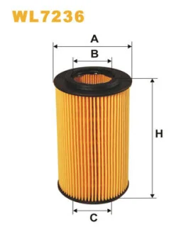 Фильтр масляный BMW 3 (E46)/5 (E39) 2.0d (M47 D20) 00-05 WIX FILTERS WL7236