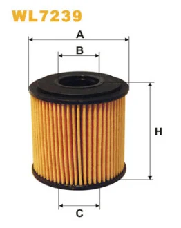 Фільтр масляний Smart 0.6-0.7i/0.8 CDi 98- WIX FILTERS WL7239