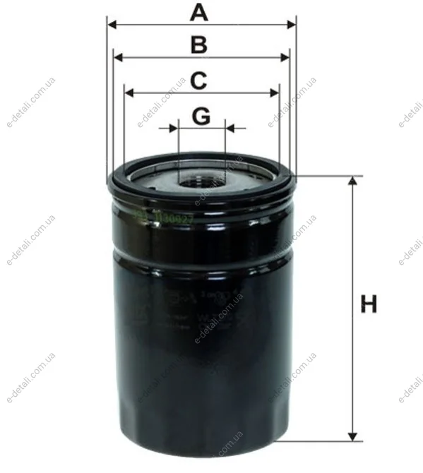 Фильтр масляный Rover 75 2.5 i 99-05/MG ZT 2.5 V6 24V 01-06 WIX FILTERS WL7270 (фото 1)