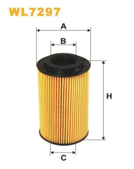 Фильтр масляный Porsche Cayenne 4.5S/911 3.4-4.0 GT3 97- WIX FILTERS WL7297