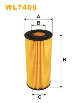 Фильтр масляный BMW 3 (E46/E90) /5 (E60/E61)/7 (E65-67) 2.5-3.5d WIX FILTERS WL7406