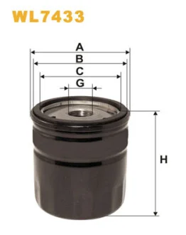 Фільтр масляний Ford Focus/C-Max/Galaxy/Mondeo 1.8 TDCI 04-15 WIX FILTERS WL7433