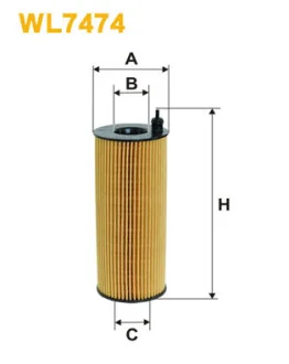 Фільтр масляний BMW 3 (E90/E60) 2.0 D (N47/N57) 04- WIX FILTERS WL7474
