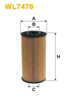 Фильтр масляный Hyundai Santa Fe/Kia Sorento 2.0/2.2 CRDi 09- WIX FILTERS WL7478