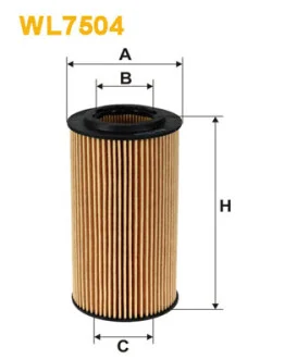 Фільтр масляний Audi A3/A4/A6/Q3/VW Golf V/VI/Passat 2.0 FSI 04- WIX FILTERS WL7504