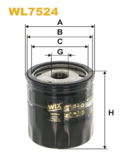 Фільтр масляний Ford Focus III/Mondeo V/Galaxy/Kuga 2.0 TDCi 14- WIX FILTERS WL7524