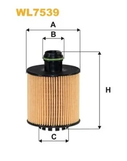 Фільтр масляний Fiat Doblo/Fiorino/Punto/Qubo 1.3 D Multijet 13- WIX FILTERS WL7539