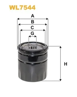 Фільтр масляний Citroen Jumper/Peugeot Boxer 2.0/2.2HDi 15- WIX FILTERS WL7544