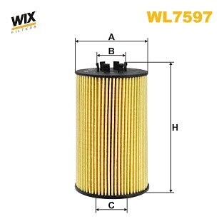 Фильтр масляный WIX FILTERS WL7597