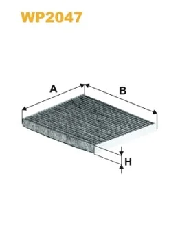 Фильтр салона Hyundai Elantra 06-/i20/i30 12-/Creta 16-/Kia Ceed/Carens/Cerato 12- (угольный) WIX FILTERS WP2047