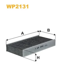 Фільтр салону BMW 2 (F44/F45/F46) 14-16/X1 (F48) 15-16/i3 (I01)/Mini Mini 13-16 (к-кт 2шт) (вугільний) WIX FILTERS WP2131