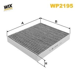 Фільтр салону KIA OPTIMA IV 15- вугільний WIX FILTERS WP2195