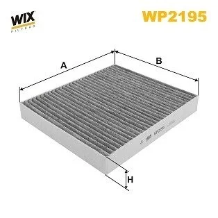 Фильтр салона Kia Optima 1.7 CRDi/2.0 CVVL/T-GDi 15- (угольный) WIX FILTERS WP2195