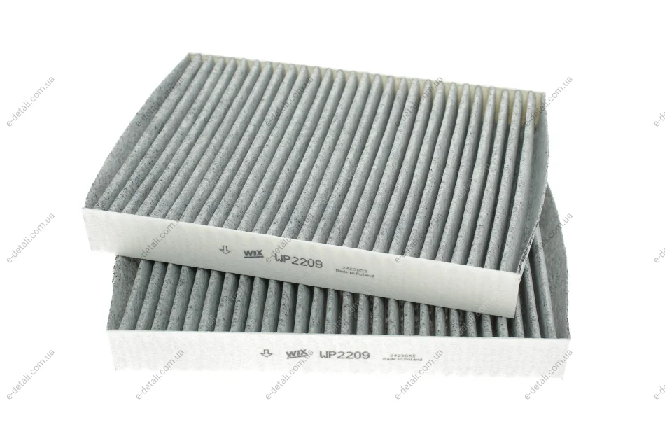 Фільтр салону BMW 5 (G30/F90)/7 (G11/G12) 15- (вугільний) (к-кт 2 шт.) WIX FILTERS WP2209 (фото 1)