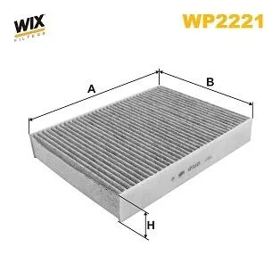 Фильтр салона Land Rover Discovery 14-/Range Rover Evoque 18- (угольный) WIX FILTERS WP2221