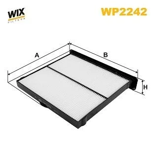 Фильтр салона Subaru Forester/Impreza/XV 16- WIX FILTERS WP2242 (фото 1)