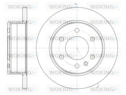 Диск тормозной задний (кратно 2) (пр-во Remsa) MB Sprinter II VW Crafter WOKING D61035.00
