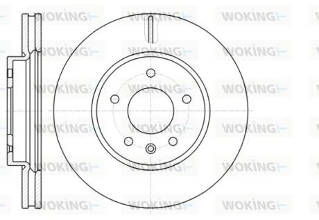 Диск тормозной передний (кратно 2) (пр-во Remsa) Chevrolet Captiva, Opel Antara WOKING D61183.10