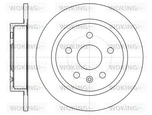 Гальмівний диск задн. Malibu/Regal/Insignia/Insignia/Malibu/9-5 08- WOKING D61279.00 (фото 1)