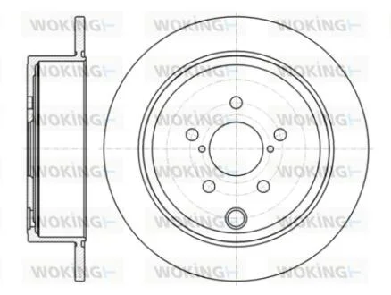 Диск тормозной задний (кратно 2) (пр-во Remsa) Subaru Forester 08> Impreza 08> L WOKING D6141500