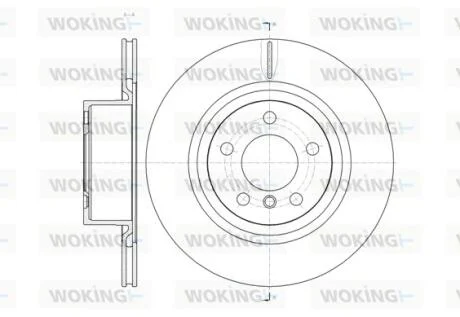 Диск гальмівний задній (кратно 2) (вир-во Remsa) BMW X3F25 10>17 (D61455.10) WOKING D6145510