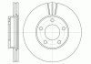 Диск тормозной передний (кратно 2) (Remsa) Mazda 3 I II 1,3-2,0i / Mazda 5 I II WOKING D6671.10 (фото 1)