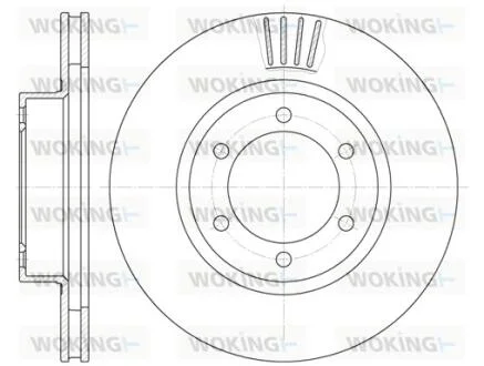 Тормозной диск перед. 4 Runner/Land Cruiser (01-10) WOKING D6706.10