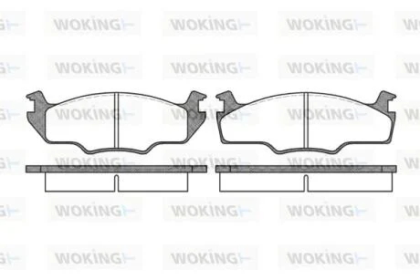 КОЛОДКИ ГАЛЬМІВНІ WOKING P0213.10