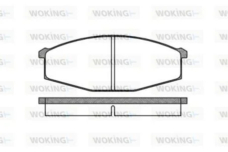 Колодки гальмівні WOKING P0293.00