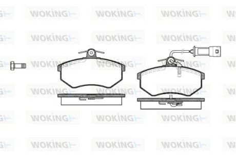 Колодки тормозные диск. перед. (пр-во Remsa) Chery Amulet ii 1.8 10-,Chery Amulet ii 2.0 10- WOKING P0343.02