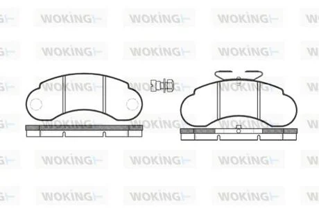 Колодки гальмівні WOKING P0423.20