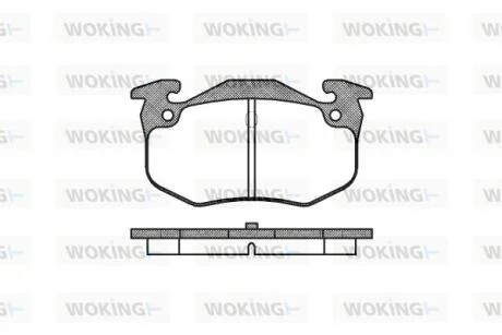 Колодки гальмівні WOKING P0443.60
