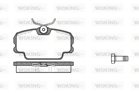 Колодки тормозные WOKING P0453.00
