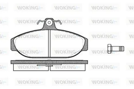 Колодки гальмівні WOKING P0563.00