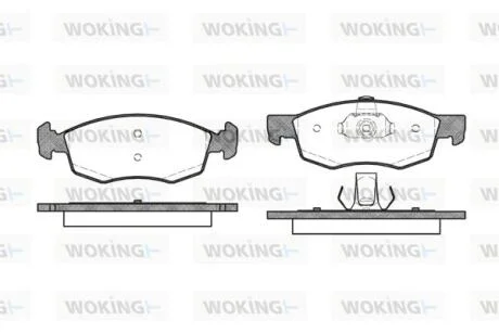 Колодки тормозные диск. перед. (пр-во Remsa) Fiat Doblo I ATE ver. WOKING P0723.30