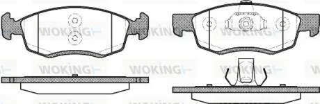 Гальмівні колодки пер. Logan/Sandero (07-15) WOKING P0723.32