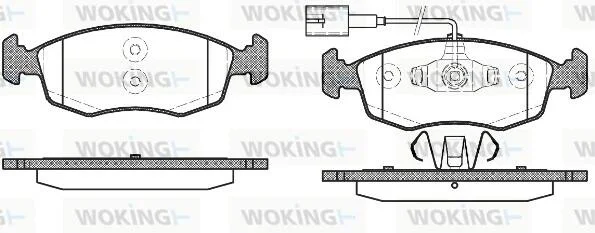 Колодки тормозные диск. перед. (пр-во Remsa) Fiat 500 0.9 07-,Fiat 500 c 0.9 09-,Fiat Grande punto 1.4 05- WOKING P0723.52 (фото 1)