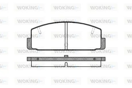 Колодки тормозные WOKING P0793.10