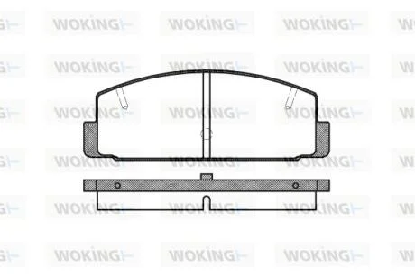 Гальмівні колодки зад. Mazda 6/626 1.8-2.5 99-13 WOKING P0793.20