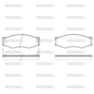 Колодки гальмівні WOKING P0843.02