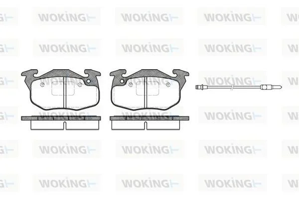 Колодки гальмівні WOKING P0923.96 (фото 1)